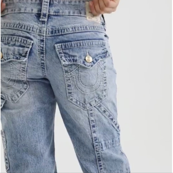 True Religion Women's Ricki Relaxed Big T Relaxed Carpenter Jeans, Size W28 - Picture 7 of 16